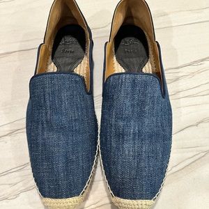 Christian Louboutin blue denim Espadrilles size 46